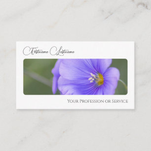 Tarjeta De Visita Elegante florista florida flor caligrafía QR-Code
