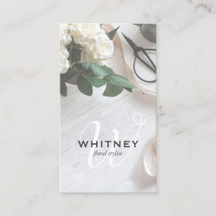 Tarjeta De Visita Elegante florista rústico