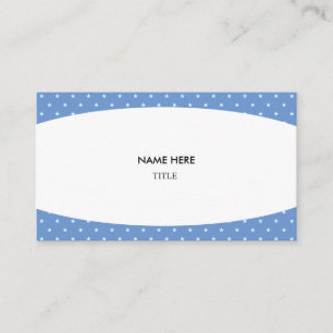 Tarjeta De Visita Elegante fondo blanco y estrellado