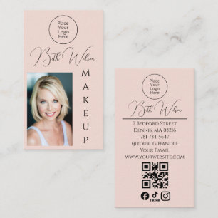 Tarjeta De Visita Elegante foto de marca comercial de negocio de bel
