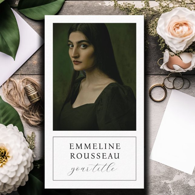 Tarjeta De Visita Elegante foto profesional (Subido por el creador)