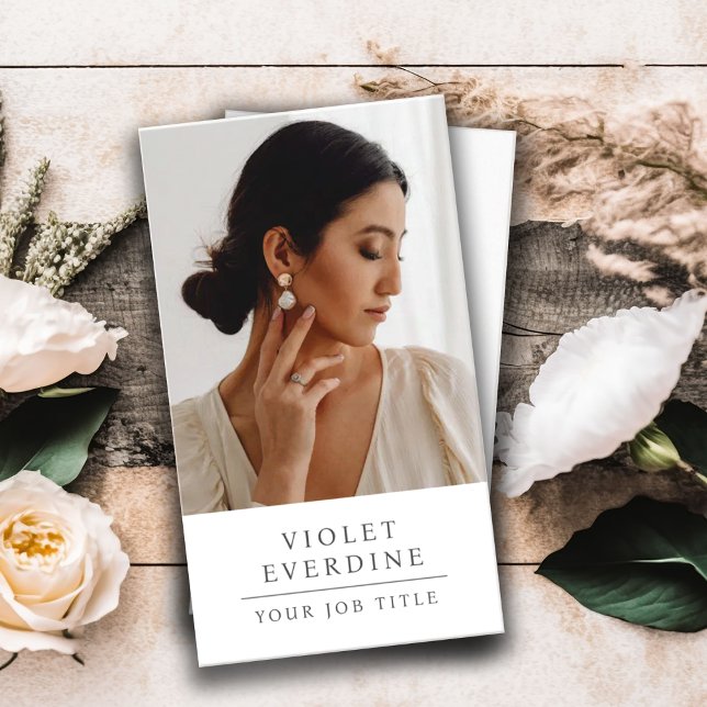 Tarjeta De Visita Elegante foto profesional de negocios (Subido por el creador)