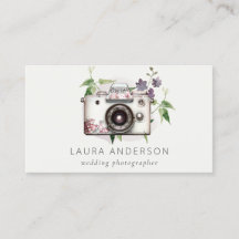 Elegante fotografía de cámara floral de leafy vint