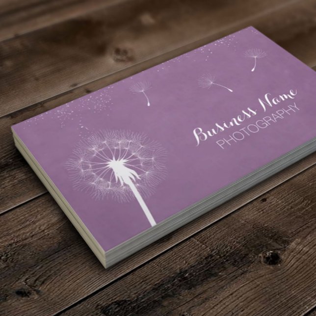 Tarjeta De Visita Elegante fotografía violeta violeta violeta de dan (Subido por el creador)