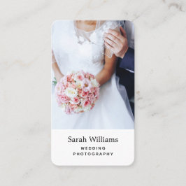 Tarjeta De Visita Elegante fotógrafo de boda vertical