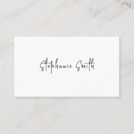 Tarjeta De Visita Elegante fotógrafo Minimalista lujoso blanco moder