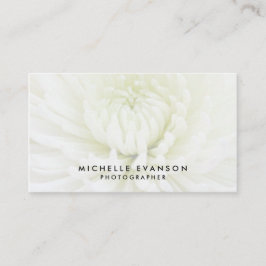 Tarjeta De Visita Elegante fotógrafo profesional de overlay blanco