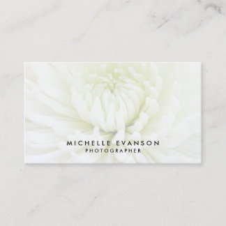 Tarjeta De Visita Elegante fotógrafo profesional de overlay blanco