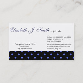 Tarjeta De Visita Elegante, fresco diseño gráfico de puntos de polka