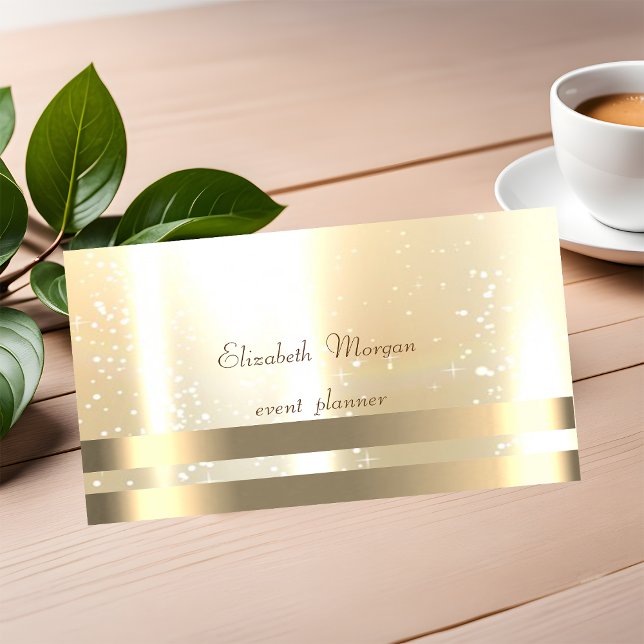 Tarjeta De Visita Elegante,Glamoroso ,Moda ,Rayas ,Luminoso (Subido por el creador)