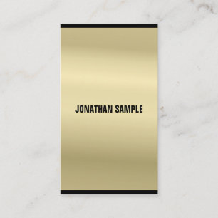 Tarjeta De Visita Elegante Glamoroso Oro Aspecto Moderno Lujo
