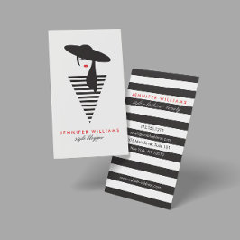 Tarjeta De Visita Elegante Glamour Mod Elegante, Boutique