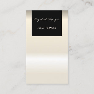 Tarjeta De Visita Elegante Glamuroso Moderno Chic