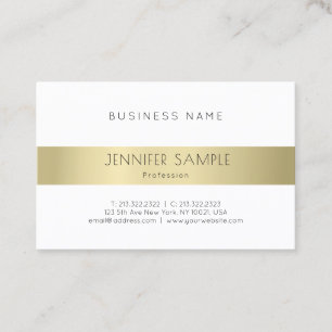 Tarjeta De Visita Elegante Gold Look Moderno Limpieza Profesional