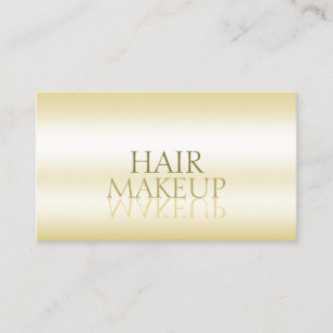 Tarjeta De Visita Elegante Gold Stylish Mirror Font Professional