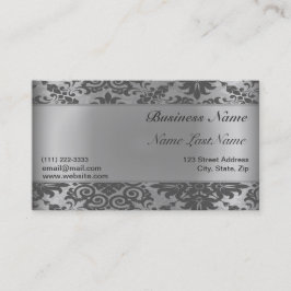 Tarjeta de visita elegante Golden Damask