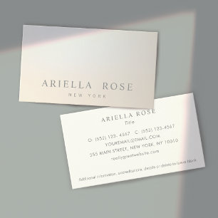 Tarjeta De Visita Elegante Gradiente Luminoso Profesional