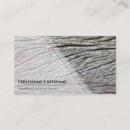 Tarjeta De Visita Elegante grano de madera de estilo blanco minimali