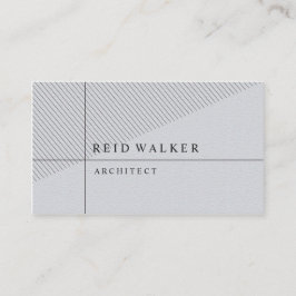 Tarjeta De Visita Elegante gris