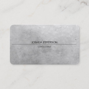 Tarjeta De Visita Elegante Gris Gris Gris Atractivo Rodado A Dos Lad