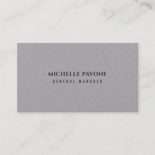 Tarjeta De Visita Elegante Gris Premium Simple Sencillo Profesional