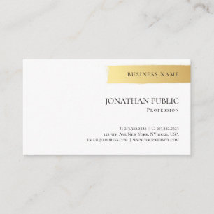 Tarjeta De Visita Elegante Guay profesional de diseño sencillo y bla