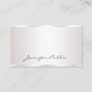 Tarjeta De Visita Elegante guión manuscrito moderno glamour lujo