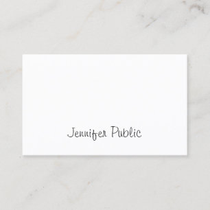 Tarjeta De Visita Elegante guión moderno manuscrito Guay simple