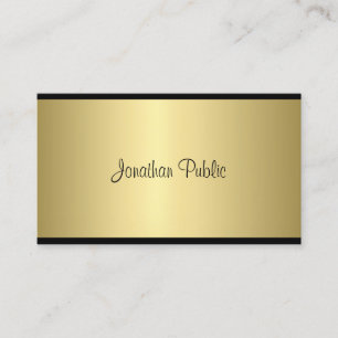 Tarjeta De Visita Elegante guion moderno simple glamour aspecto dora