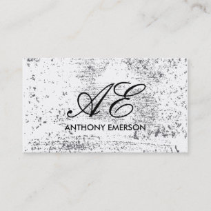 Tarjeta De Visita Elegante guión monograma