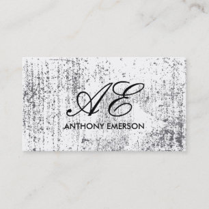 Tarjeta De Visita Elegante guión monograma