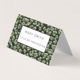 Tarjeta De Visita Elegante híbrido floral-animal