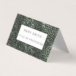 Tarjeta De Visita Elegante híbrido floral-animal