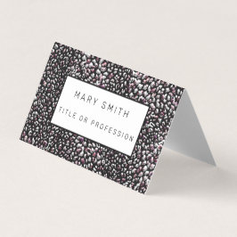 Tarjeta De Visita Elegante híbrido floral-animal