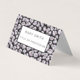 Tarjeta De Visita Elegante híbrido floral-animal