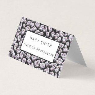 Tarjeta De Visita Elegante híbrido floral-animal
