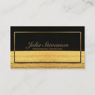 Tarjeta De Visita Elegante horizonte de arena dorada