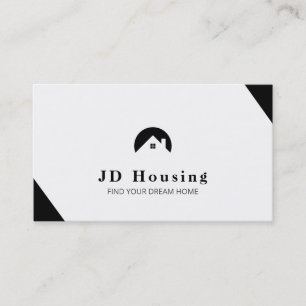 Tarjeta De Visita Elegante Inmobiliario Cualquier color