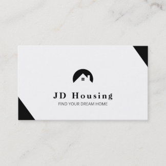 Tarjeta De Visita Elegante Inmobiliario Cualquier color