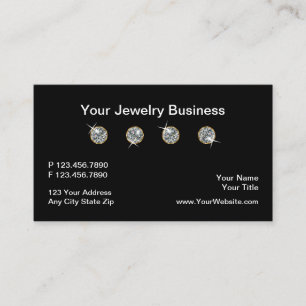 Tarjeta De Visita Elegante joyería de diseño profesional