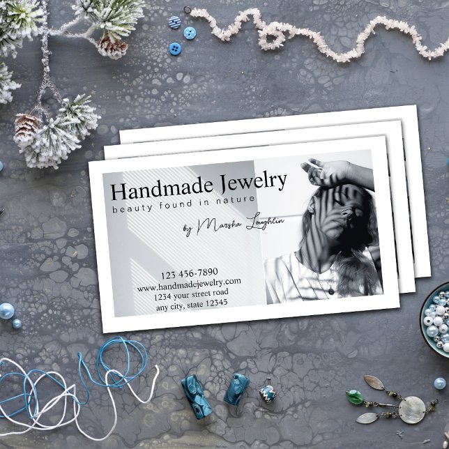 Tarjeta De Visita Elegante joyería hecha a mano (Subido por el creador)