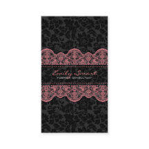 Elegante Lace rosa de damascos negros