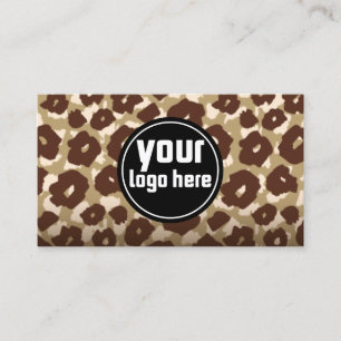 Tarjeta De Visita Elegante Leopardo Guepardo