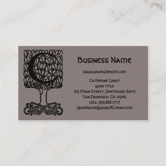 Tarjeta De Visita Elegante Letra victoriana victoriana monograma C,  (Anverso)