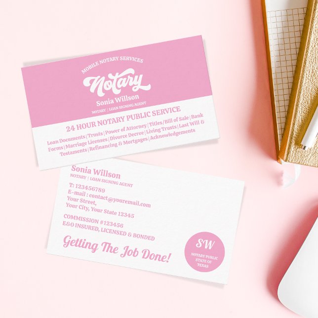 Tarjeta De Visita Elegante ley del agente de firma de notario móvil  (Subido por el creador)