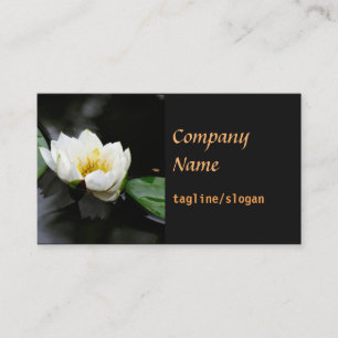 tarjeta de visita elegante lily de doble cara