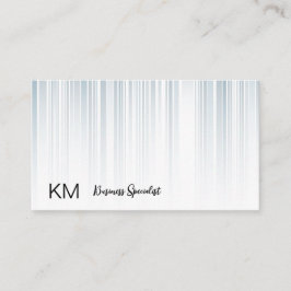 Tarjeta De Visita Elegante | Líneas verticales grises azules