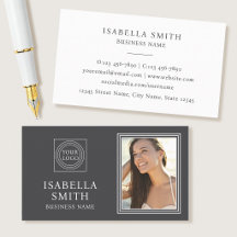 Elegante logo de foto personalizado profesional gr
