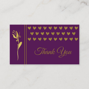 Tarjeta De Visita Elegante logo Personalizado de los corazones de la