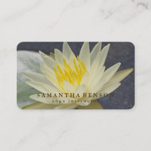 Tarjeta De Visita Elegante logotipo de flor de loto de mandala instr